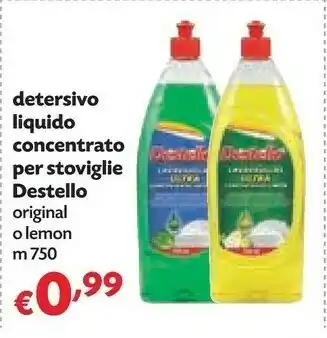 Pam Destello Detersivo Liquido Concentrato Per Stoviglie offerta