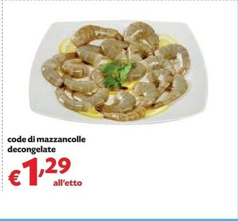 Pam Code Di Mazzancolle Decongelate offerta