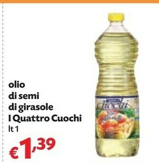 Pam I Quattro Cuochi - Olio Di Semi Di Girasole 1000 G(ml) offerta