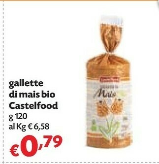 Pam Castelfood Gallette Di Mais Bio offerta