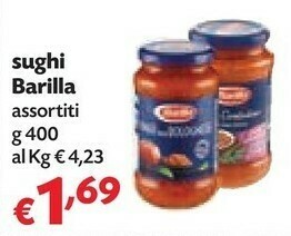 Pam Barilla Sughi per pasta offerta