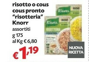 Pam Knorr Risotto offerta