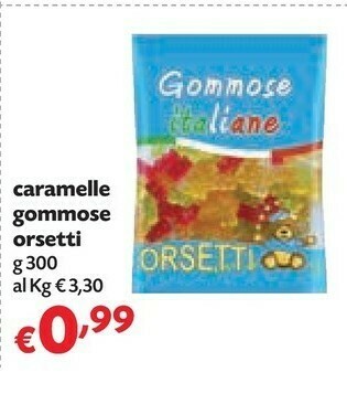 Pam Orsetti Caramelle Gommose offerta