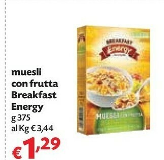 Breakfast Energy - Muesli Con Frutta 375 G(ml)