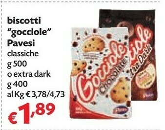 Pam Pavesi Gocciole Extradark 400 G(ml) offerta
