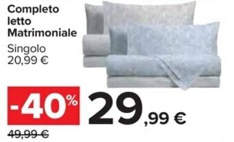 Completo letto Matrimoniale