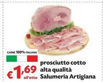 Pam Prosciutto Cotto Alta Qualità Salumeria Artigiana offerta