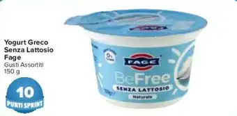 Carrefour Fage Yogurt Greco Senza Lattosio 150 g offerta