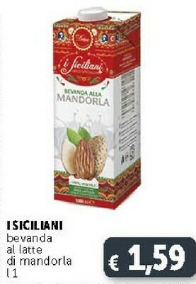 Deco Supermercati I siciliani Bevanda Alla Mandorla 1000 Ml offerta