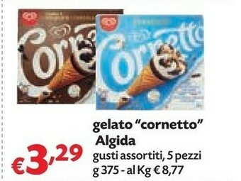 Panorama Algida Gelato Cornetto Classico offerta