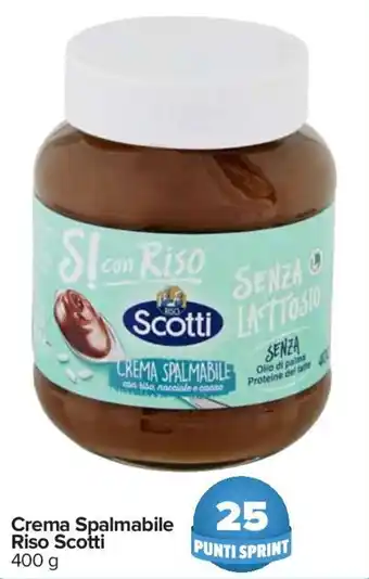 Carrefour Crema Spalmabile Riso Scotti 400 g offerta