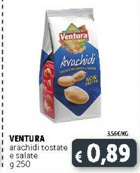 Deco Supermercati Ventura Arachidi Tostate In Forno E Salate 250 G(ml) offerta