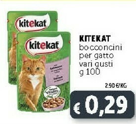 Deco Supermercati Kitekat Bocconcini Per Gatto 100 G offerta