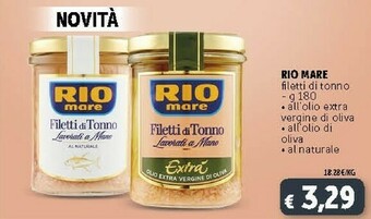 Deco Supermercati Rio Mare Filetti Di Tonno All'Olio Di Oliva I Lavorati A Mano 180 G(ml) offerta