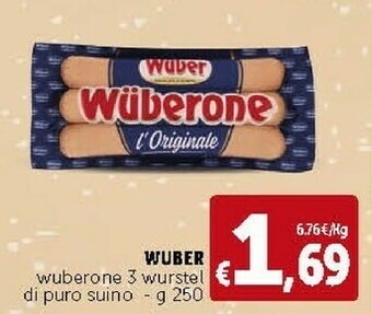 Deco Supermercati Wuber One Di Puro Suino 250 G(ml) offerta