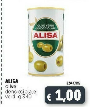 Deco Supermercati Alisa Olive Verdi Denoccioolate offerta