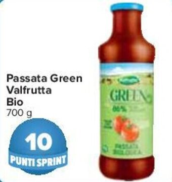 Carrefour Passata Green Valfrutta Bio 700 g offerta
