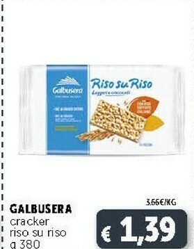 Deco Supermercati Galbusera Riso Su Riso Cracker Con Riso Soffiato 380 G(ml) offerta