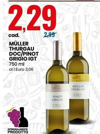 Eurospin Muller Thurgau DOC/ Pinot Grigio IGT offerta