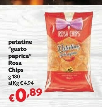 Pam Rosa chips Patatine fritte offerta