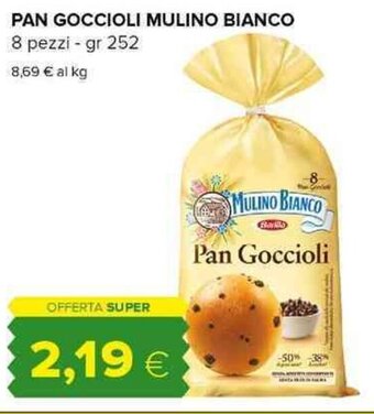 Tigre PAN GOCCIOLI MULINO BIANCO 8 pezzi - gr 252 offerta