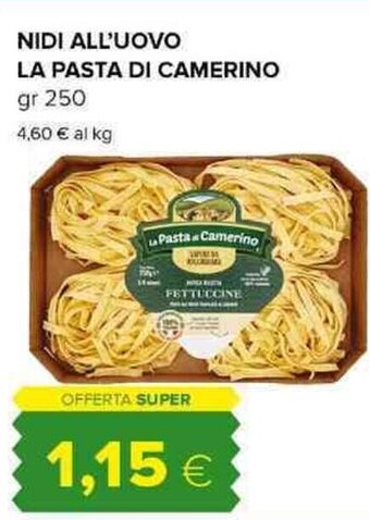 Tigre NIDI ALL'UOVO LA PASTA DI CAMERINO gr 250 offerta