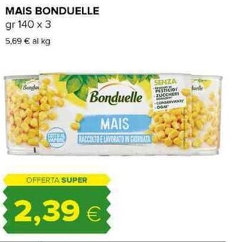 Tigre MAIS BONDUELLE gr 140 x 3 offerta