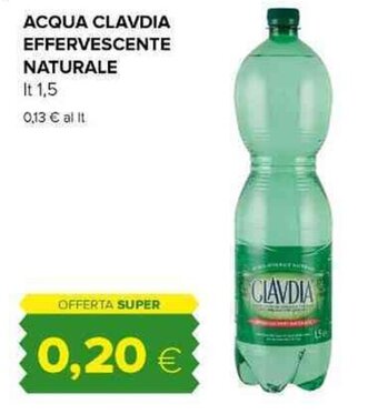 Tigre ACQUA CLAVDIA EFFERVESCENTE NATURALE lt 1,5 offerta