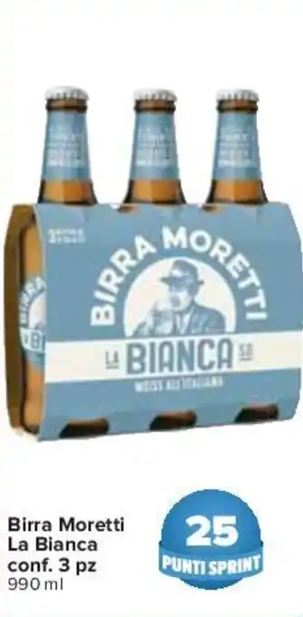 Carrefour Birra Moretti La Bianca conf. 3 pz 990 ml offerta