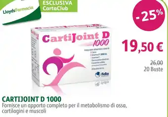 Lloyds Farmacia CartiJoint D 1000 20 Buste offerta