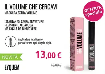 EYQUEM IL VOLUME CHE CERCAVI MASCARA EXTRA VOLUME