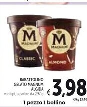 Spazio Conad Algida barattolino gelato magnum offerta