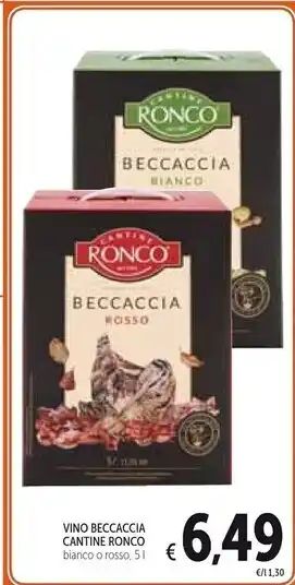 Spazio Conad Cantine ronco vino beccaccia offerta