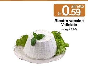Vallelata ricotta vaccina