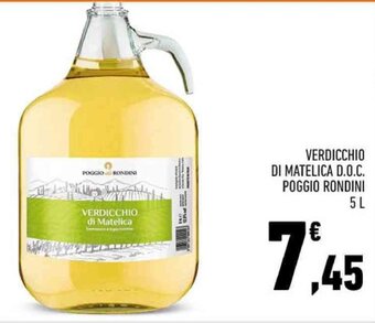 Conad VERDICCHIO DI MATELICA D.O.C. POGGIO RONDINI 5 L offerta