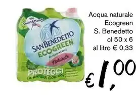 San benedetto acqua naturale ecogreen cl 50 x 6