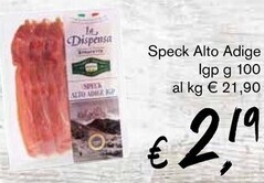 èccoMI Speck alto adige igp g 100 offerta