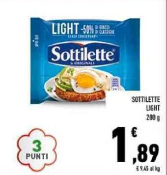 Conad SOTTILETTE LIGHT 200 g offerta