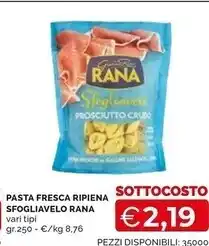 Mercatò Rana pasta sfoglia ripiena sfogliavelo offerta