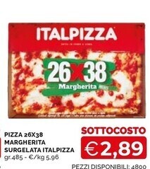 Mercatò Italpizza pizza margherita surgelata offerta