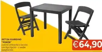 Mercatò Set da giardino poker offerta