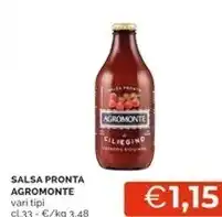 Mercatò Agromonte salsa pronta offerta