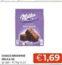 Mercatò Milka choco brownie offerta