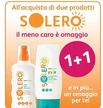 All'acquisto di due prodotti e in più... il meno caro è omaggio e in piu un omaggio per te!