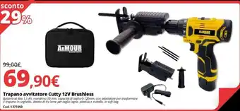 Brico Io Trapano avvitatore Cutty 12V Brushless offerta