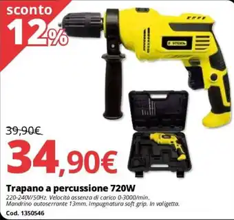 Brico Io Trapano a percussione 720W offerta