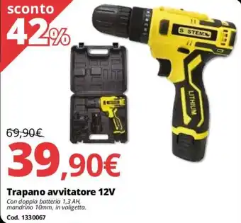 Brico Io Trapano avvitatore 12V offerta