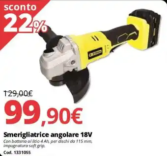 Brico Io Smerigliatrice angolare 18V offerta