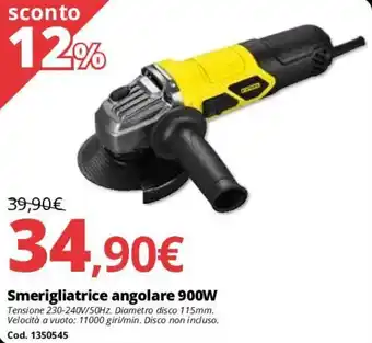 Smerigliatrice angolare 900W