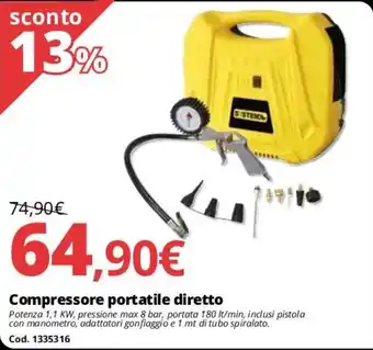 Brico Io Compressore portatile diretto offerta